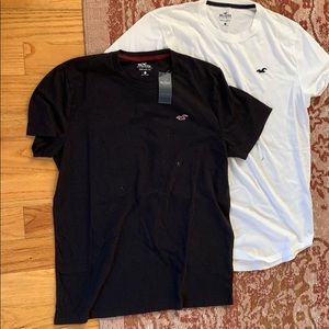White and black hollister t bundle